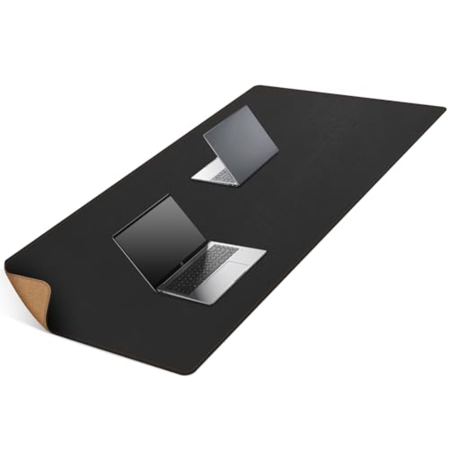 Leather Desk Pad - 63x31.5 Leather Desk Mat XXL Large