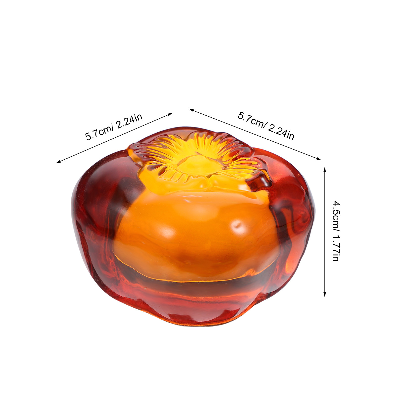 Crystal Persimmon Desk Paperwe – Book Weight Glass recenzja i cena
