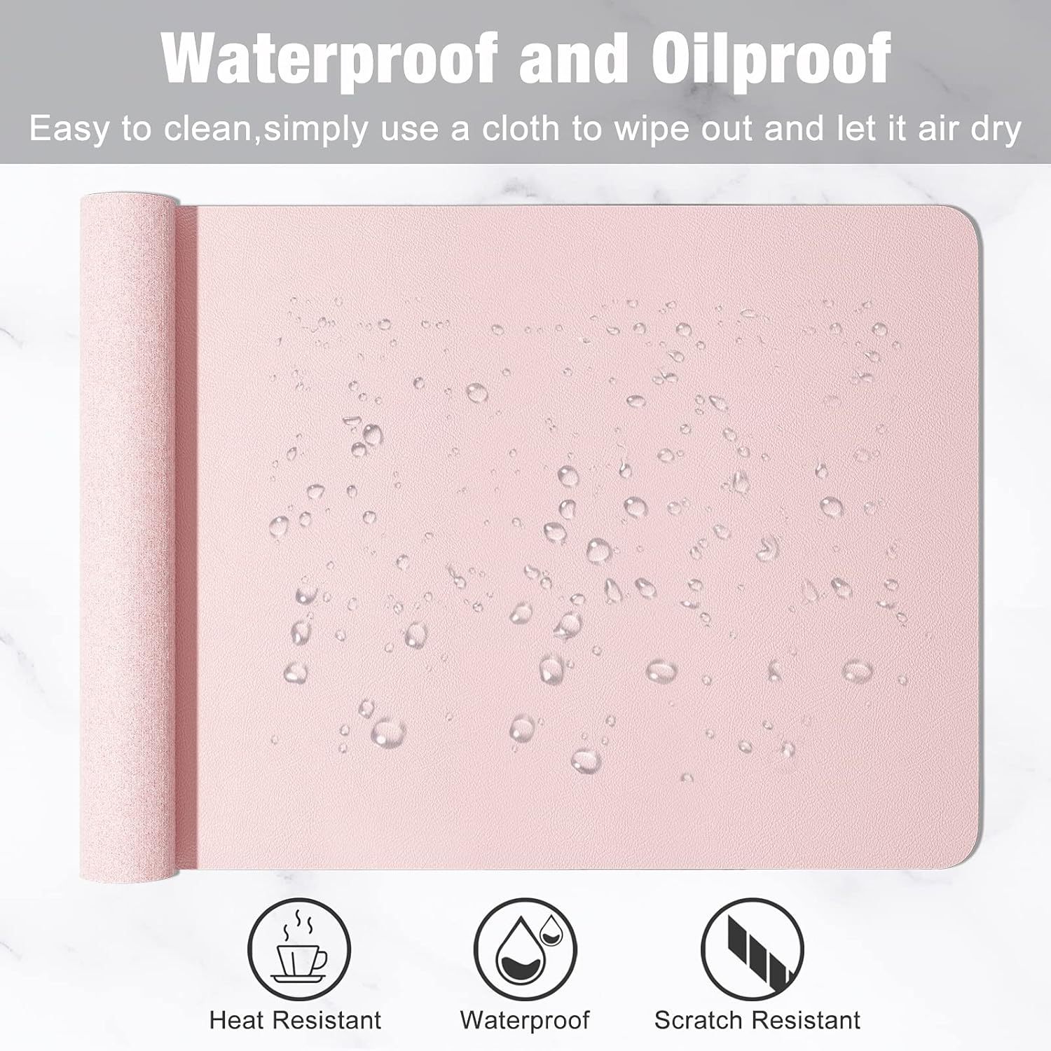 1 Pcs Large Size 60*30mm Offic – Leather Desk Pad recenzja i cena