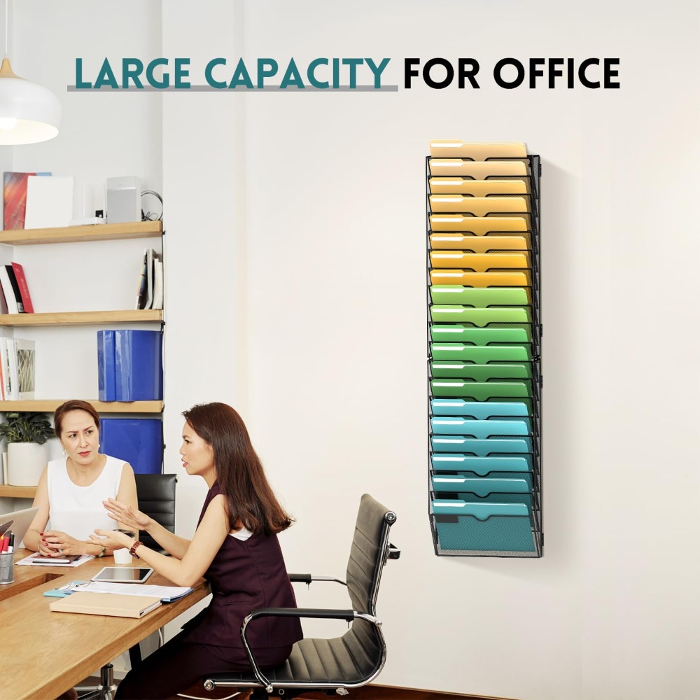 20 Tier Wall File Organizer, H – Magazine Holder Rack recenzja i cena