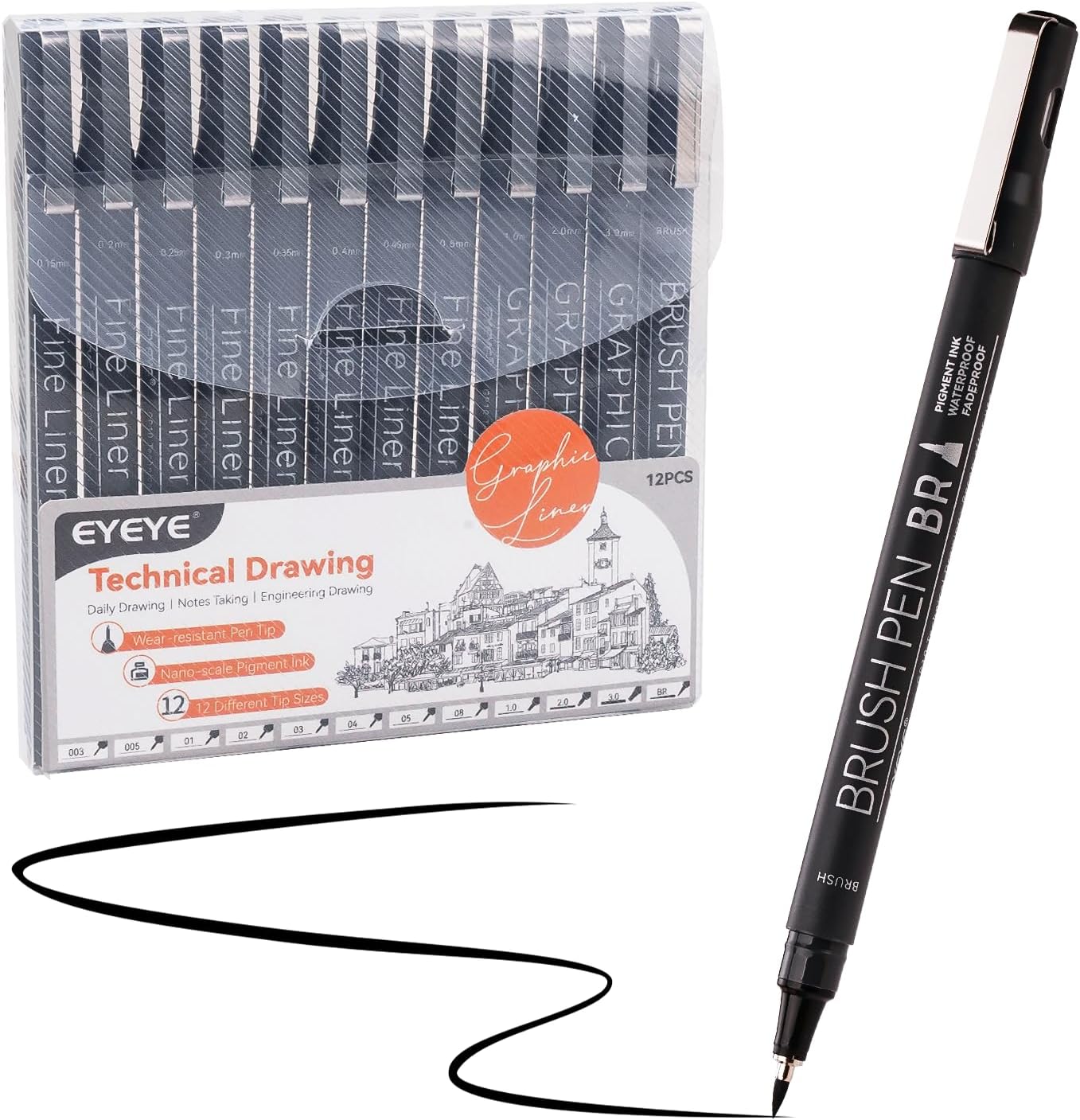 Micro Fineliner Pens Set, 12 B – Archive Box Set recenzja i cena