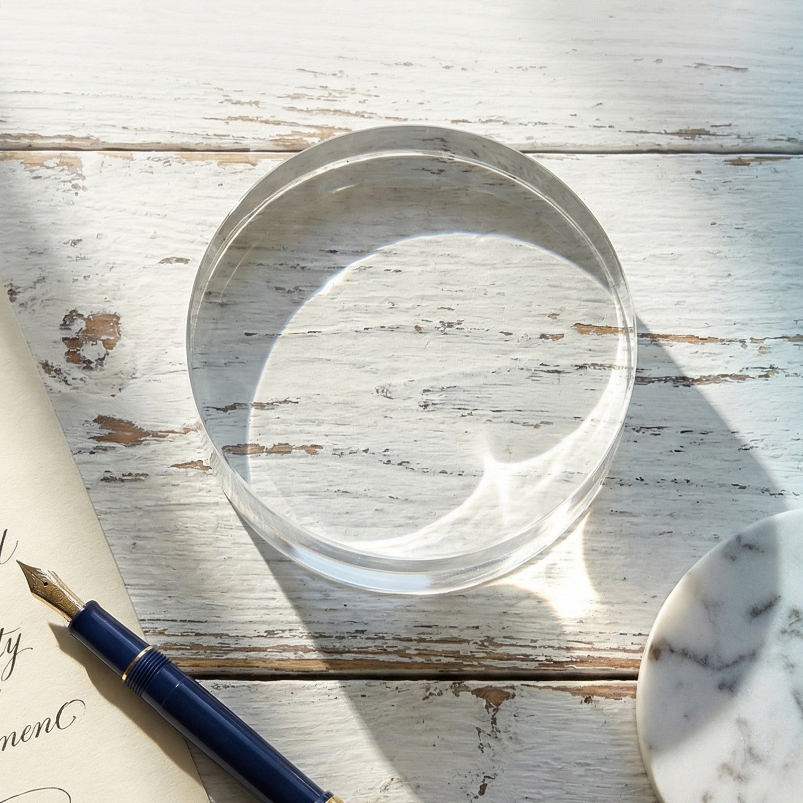 3.15 Inch Round Clear Crystal  – Book Weight Glass recenzja i cena