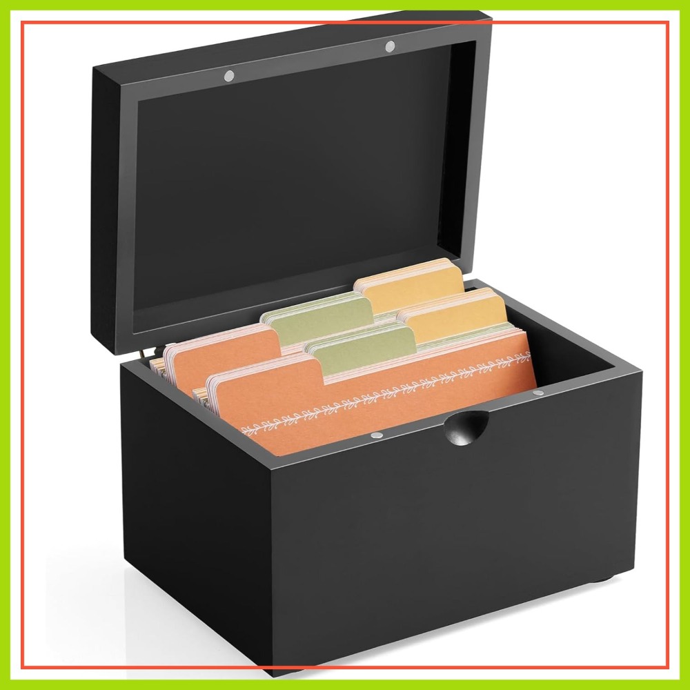 Wooden 3x5 Index Card Holder w – Index Card Holder recenzja i cena