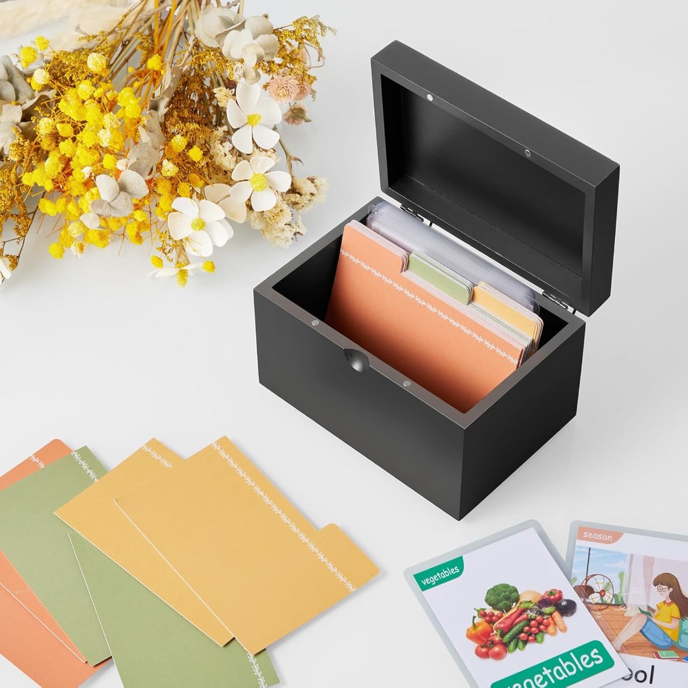 Wooden 3x5 Index Card Holder w – Index Card Holder recenzja i cena