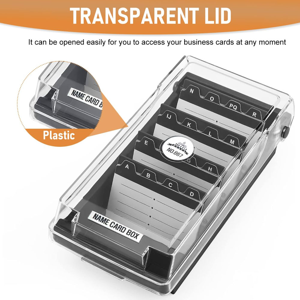 Desktop Business Card Box, Lar – Card Index Box recenzja i cena