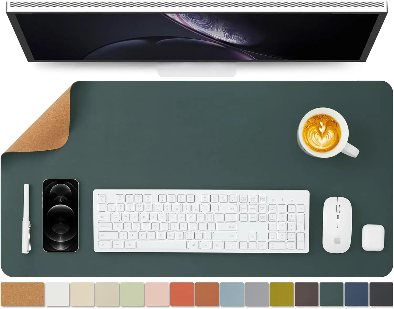 Cork Desk Mat Dual-Sided Desk  – Leather Desk Pad recenzja i cena