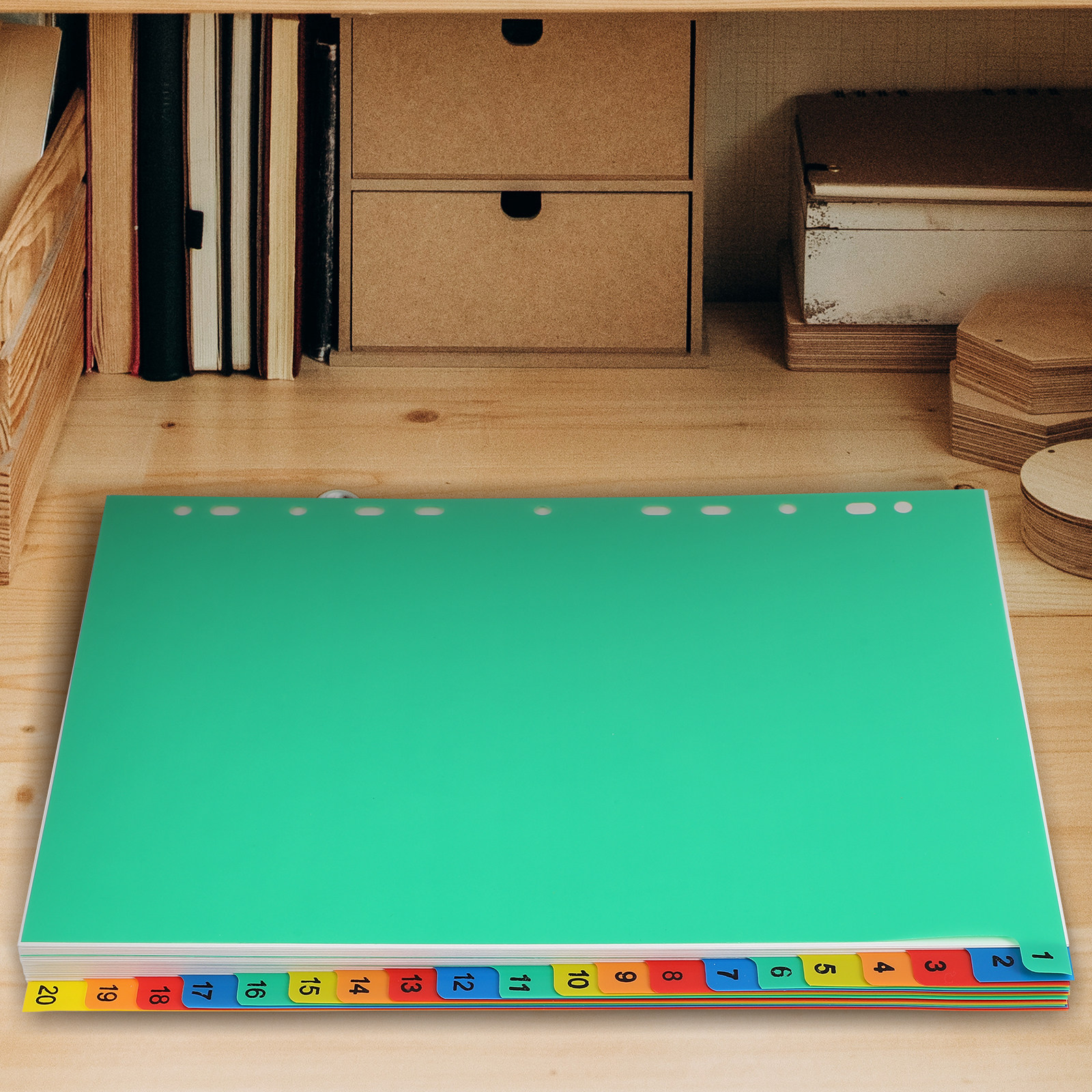 20 Pages A4 Colorful Plastic T – Tab Divider A4 recenzja i cena