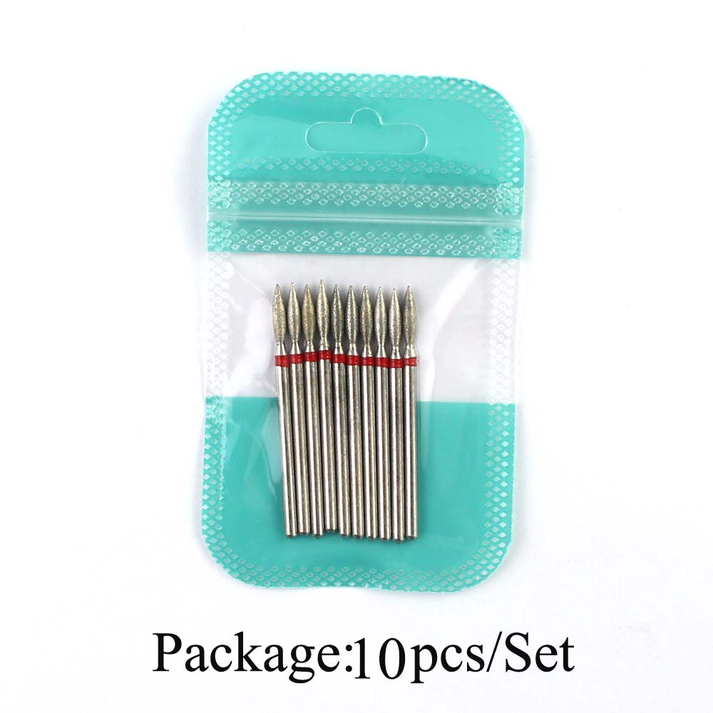 10pcs Diamond Nail Drill Bits  – Gel Refill Pack recenzja i cena