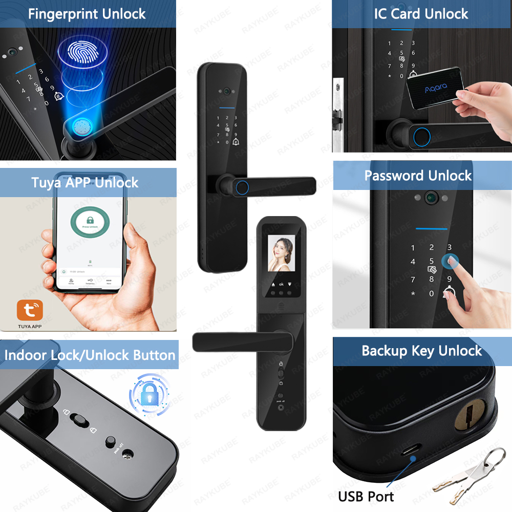 RAYKUBE F008 Tuya Wifi peephol – Letter Opener Brass recenzja i cena