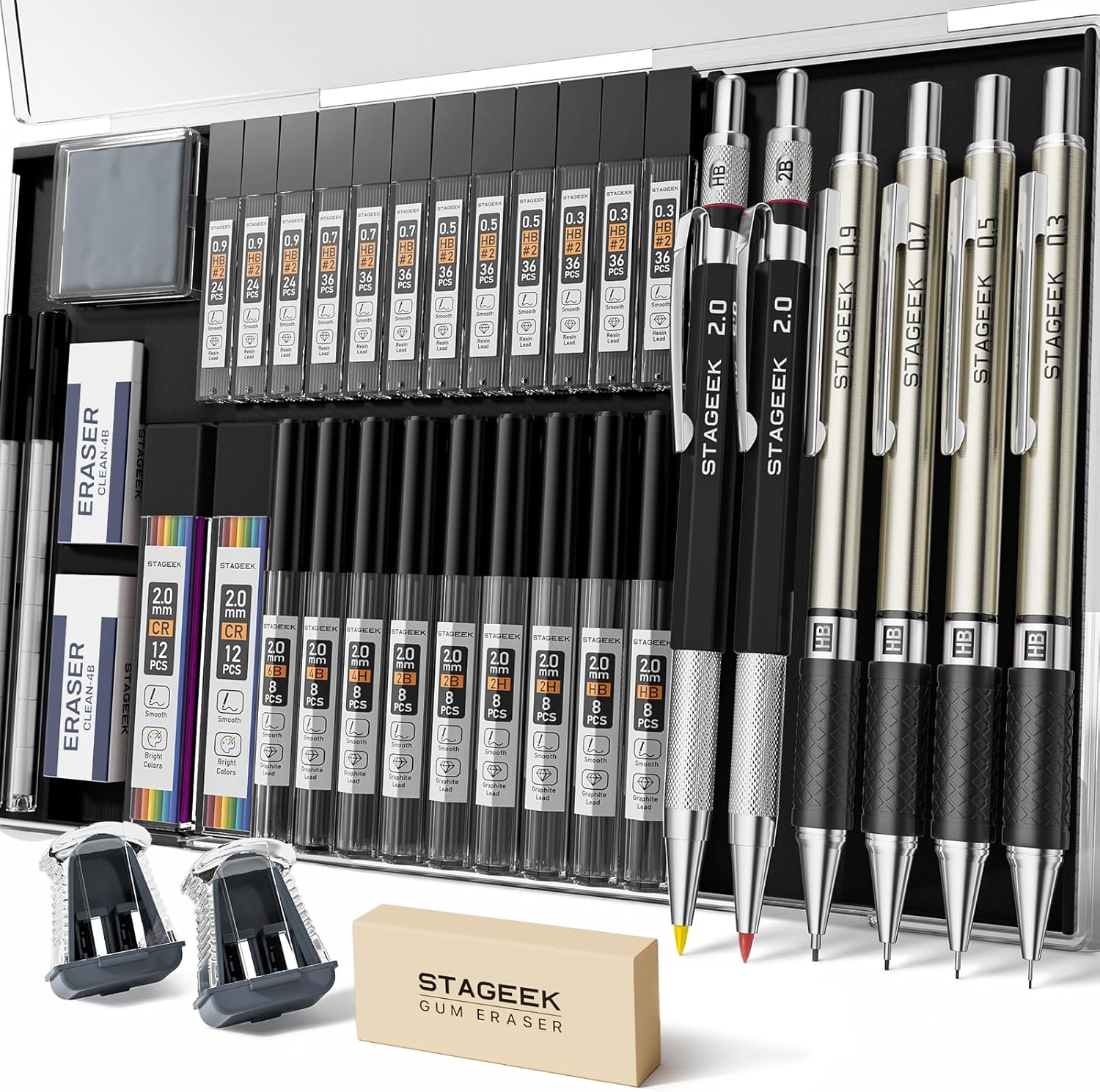 37 Pcs Mechanical Pencil Set w – Mechanical Pencil 0.3 recenzja i cena