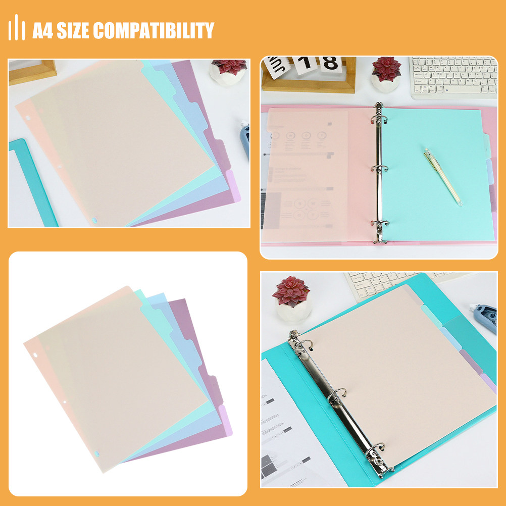 1Set A4 Plastic Binder Divider – Tab Divider A4 recenzja i cena