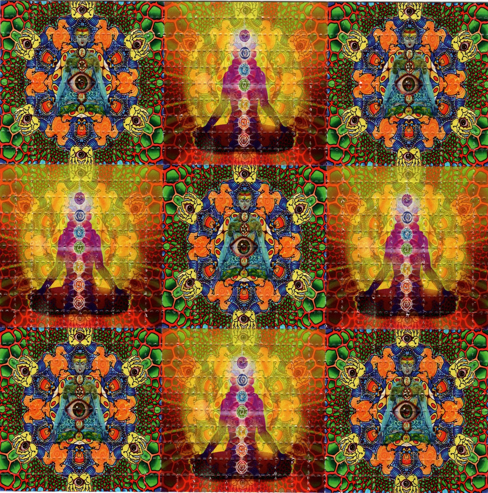 Chakras Psychedelic LSD Acid B – Ink Blotter Paper recenzja i cena