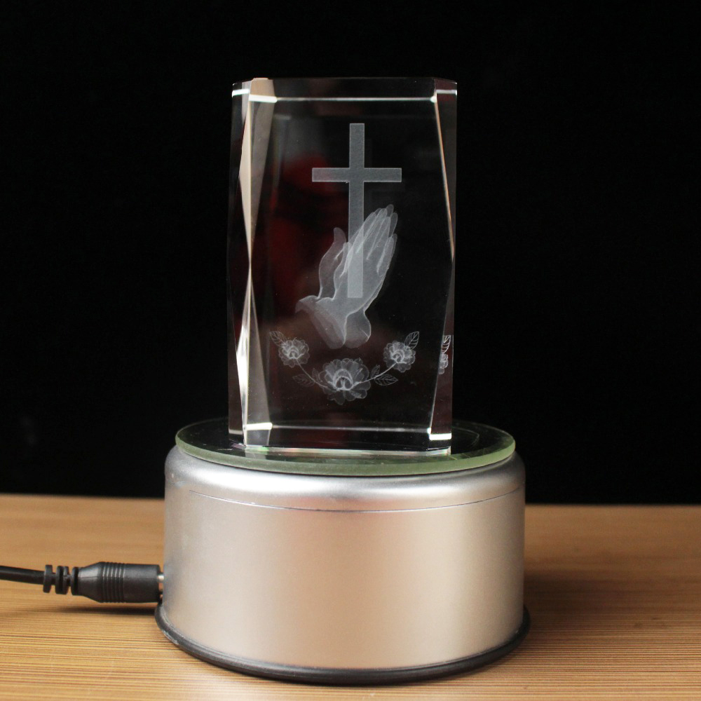 3D Laser Crystal Religious Cub – Paper Weight Crystal recenzja i cena