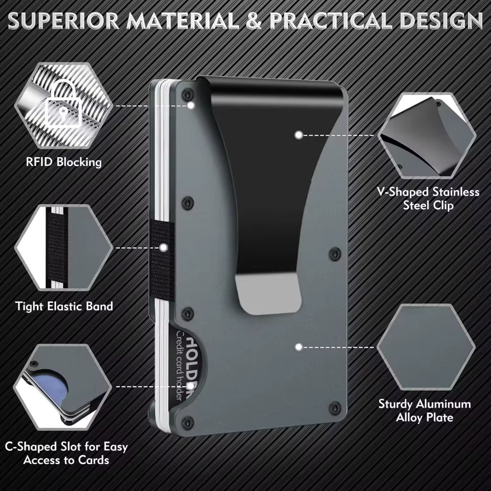 Aluminum Alloy Rfid Blocking C – Index Card Holder recenzja i cena