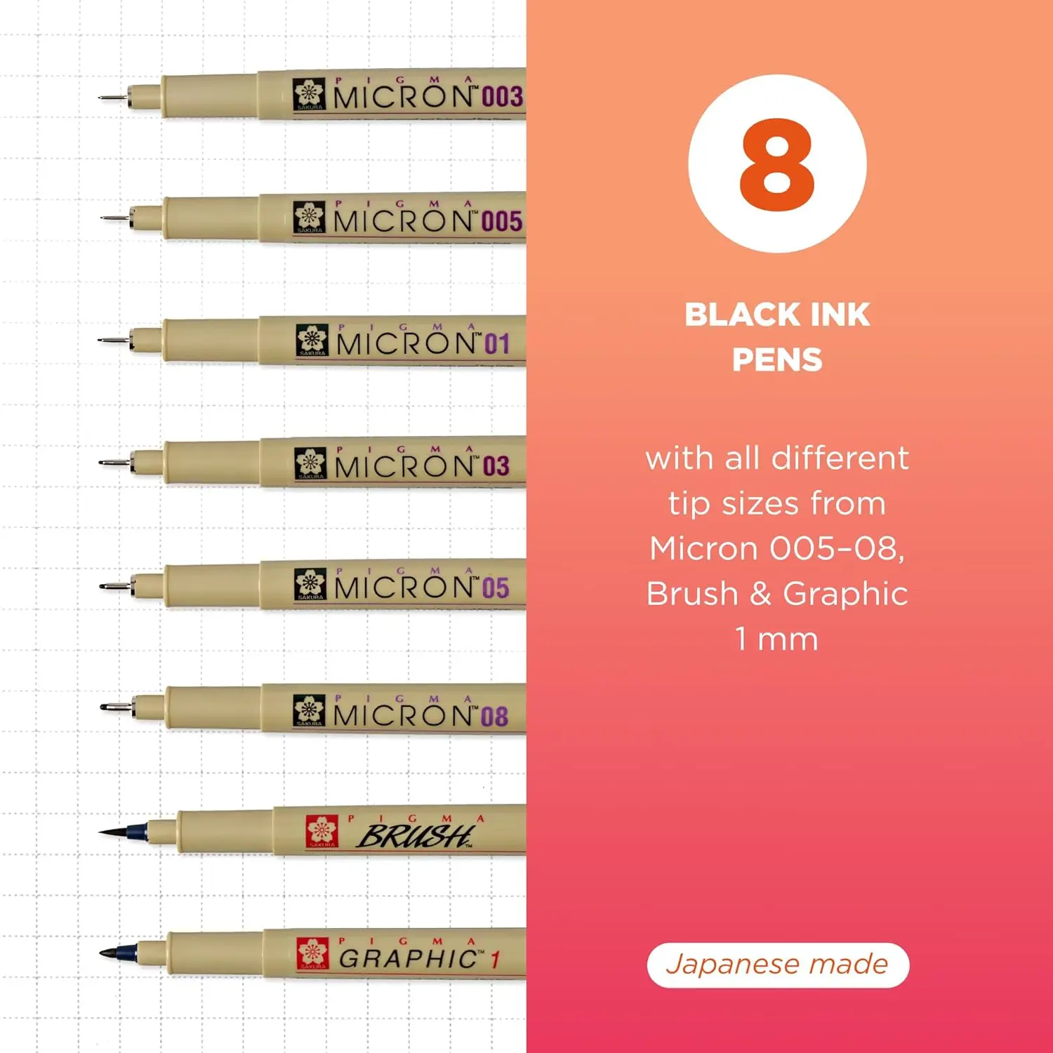 Fineliner Drawing Pens Set, 8  – Archive Box Set recenzja i cena