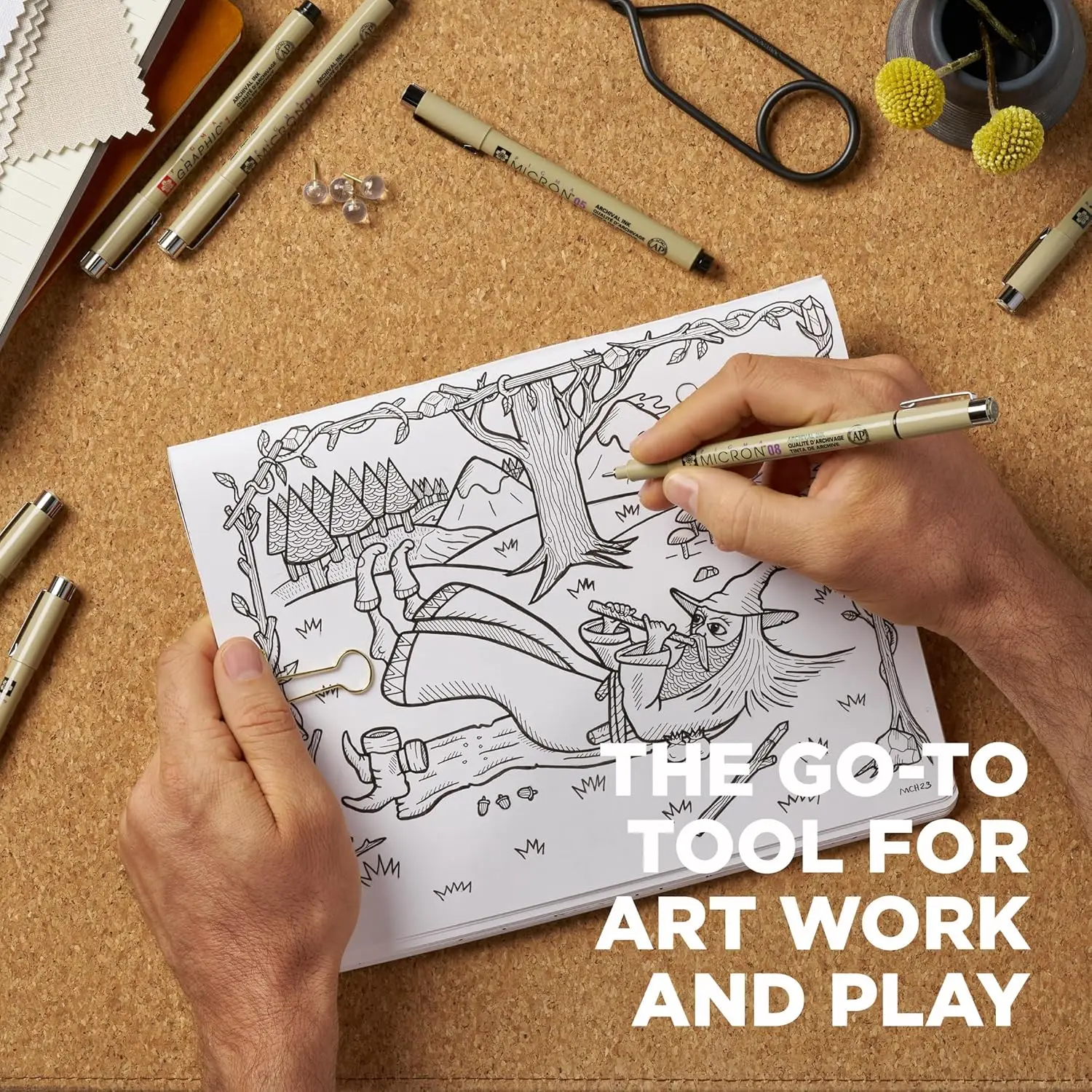 Fineliner Drawing Pens Set, 8  – Archive Box Set recenzja i cena