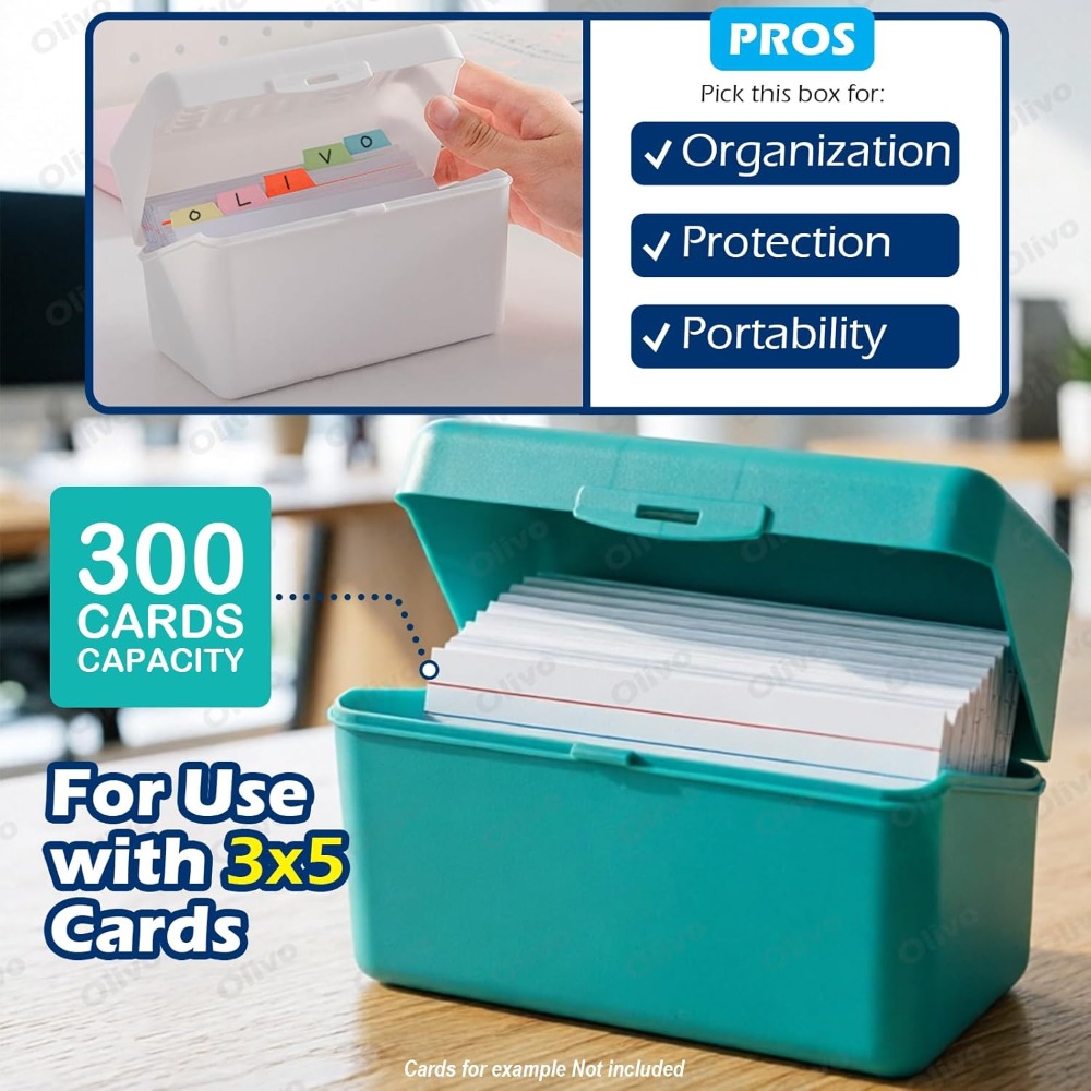 Olivo Index Card Holder Box 3x – Index Card Holder recenzja i cena