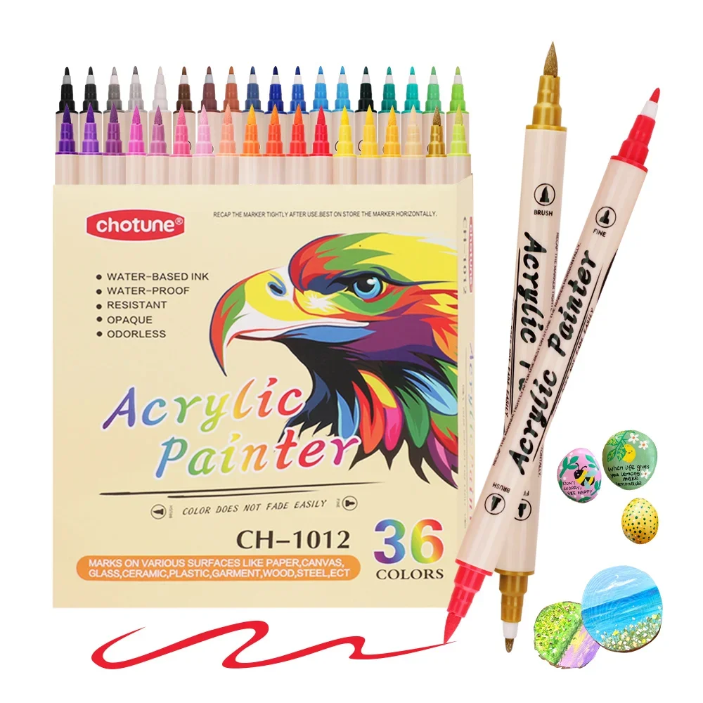 12-36 Colors Acrylic Paint Mar – Correction Pen Fine recenzja i cena