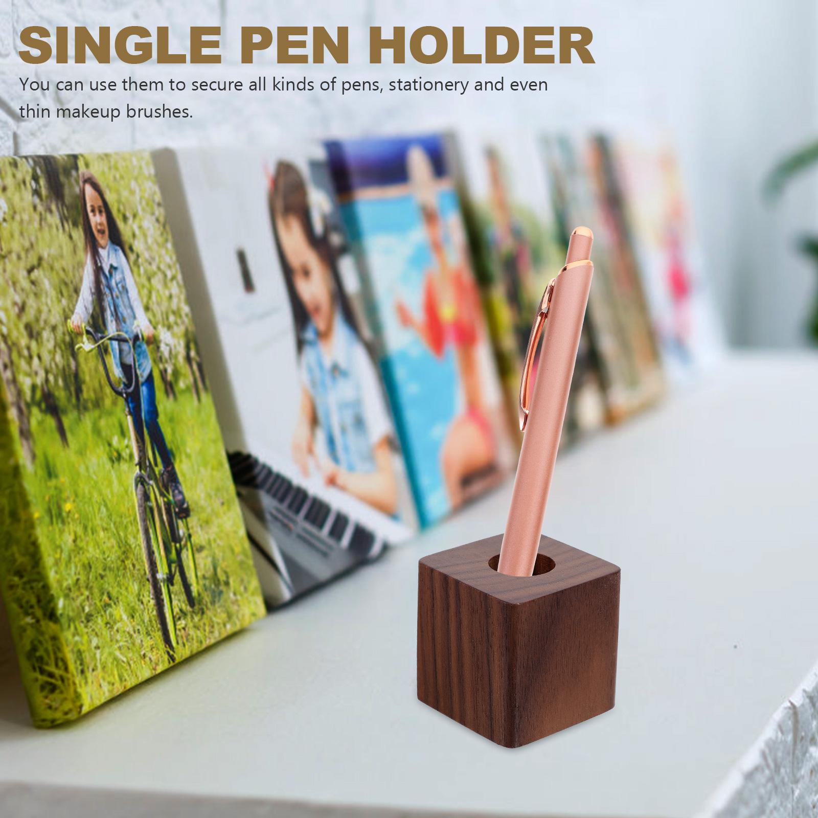 Walnut Pen Stand Single Holder – Pen Rest Single recenzja i cena