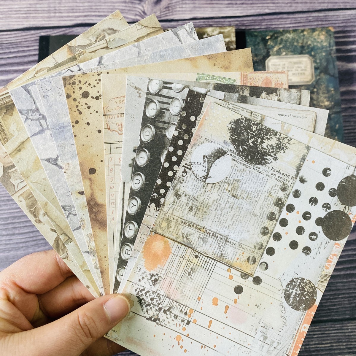 100sheets Vintage Scrapbook Pa – Ink Blotter Paper recenzja i cena