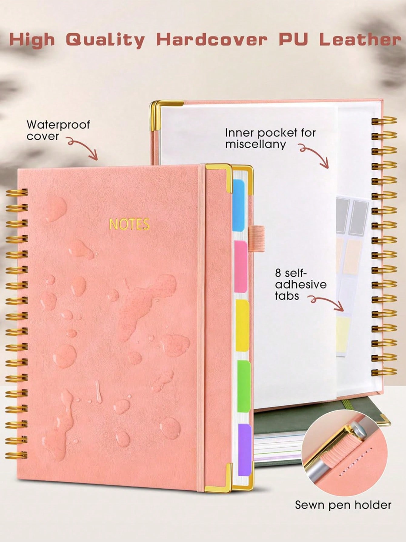 1PC Hardcover Spiral Notebook  – Tab Divider A4 recenzja i cena