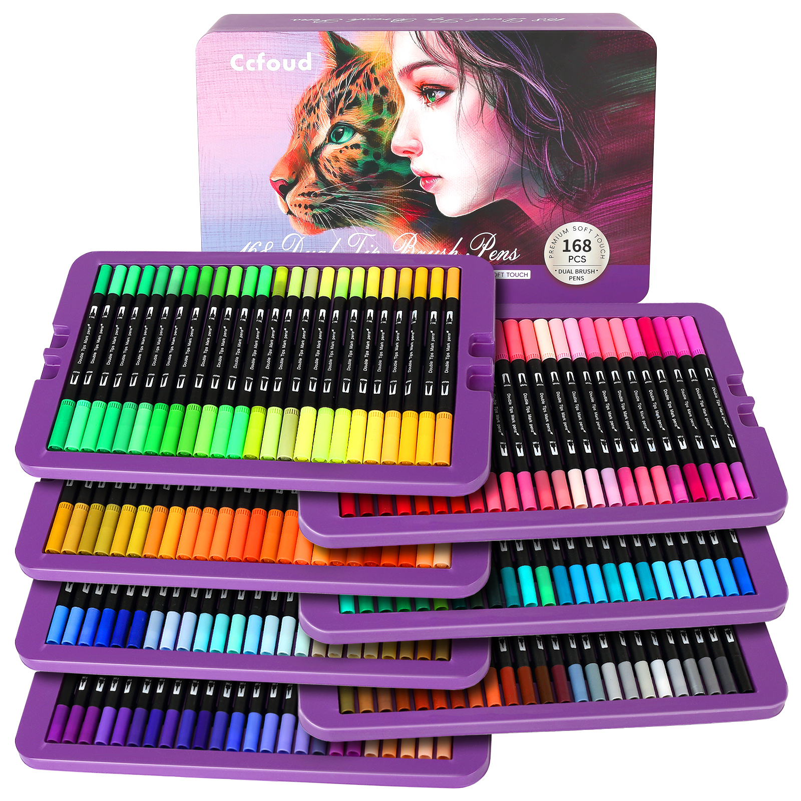 Dual Brush Marker Pens, 168 Co – Correction Pen Fine recenzja i cena