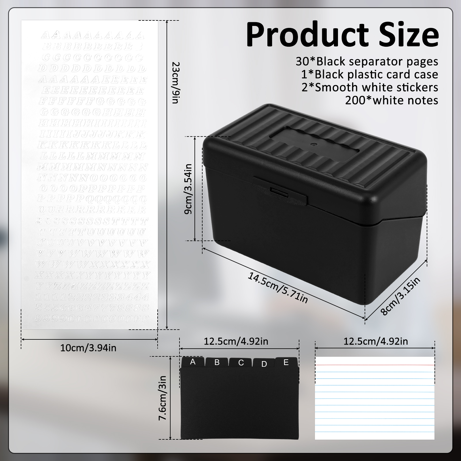 1 Set Index Card Organizer Box – Card Index Box recenzja i cena